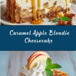 Caramel Apple Blondie Cheesecake Recipe