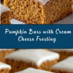 Pumpkin Bars with Cream Cheese Frosting Recipe