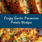 Baked Garlic Parmesan Potato Wedges Recipe