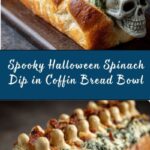 Halloween Lipton Spinach Dip in a Coffin Bread Bowl Recipe