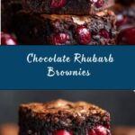 Chocolate Rhubarb Brownies Recipe