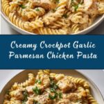 Crockpot Garlic Parmesan Chicken Pasta Recipe