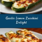 Garlic Lemon and Parmesan Oven Roasted Zucchini Recipe