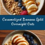 Caramelized Banana Split Overnight Oats Recipe