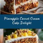 Pineapple Carrot Cream Cake Recipe
