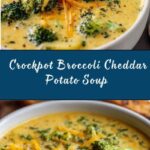 Crockpot Potato Broccoli Cheddar Soup Recipe