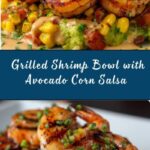 Grilled Shrimp Bowl with Avocado Corn Salsa and Creamy Sauce Recipe