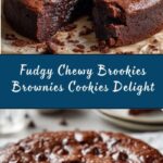 Fudgy Chewy Brookies Brownies Cookies Recipe