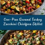 Ground Turkey Zucchini Chickpea Skillet Recipe