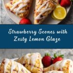 Strawberry Scones with Lemon Glaze Recipe
