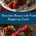 Chocolate Mousse with Raspberry Coulis Recipe