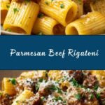 Creamy Parmesan Beef with Rigatoni Pasta Recipe