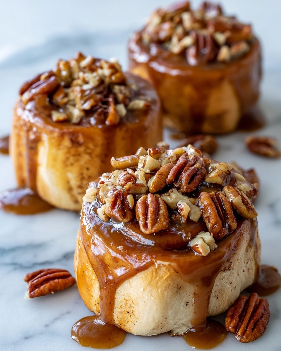 Easy Sticky Pecan Cinnamon Buns Recipe - Recipe Image