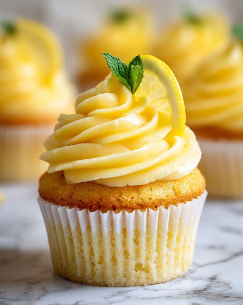 Cheesecake Stuffed Lemon Cupcakes with Lemon Frosting Recipe