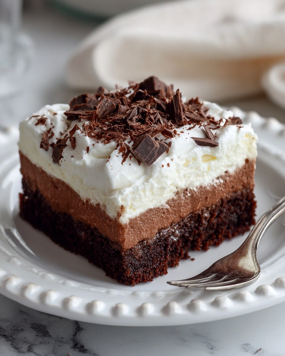 French Silk Brownie Layered Dessert Recipe