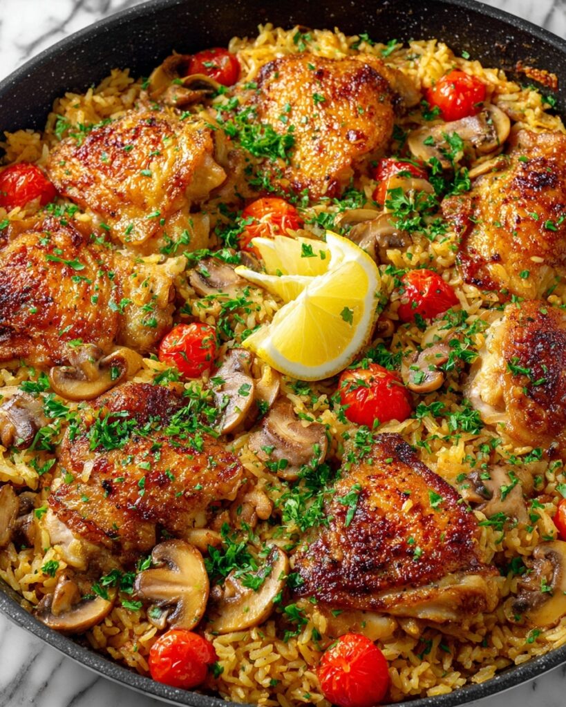 Greek Chicken and Lemon Rice Recipe
