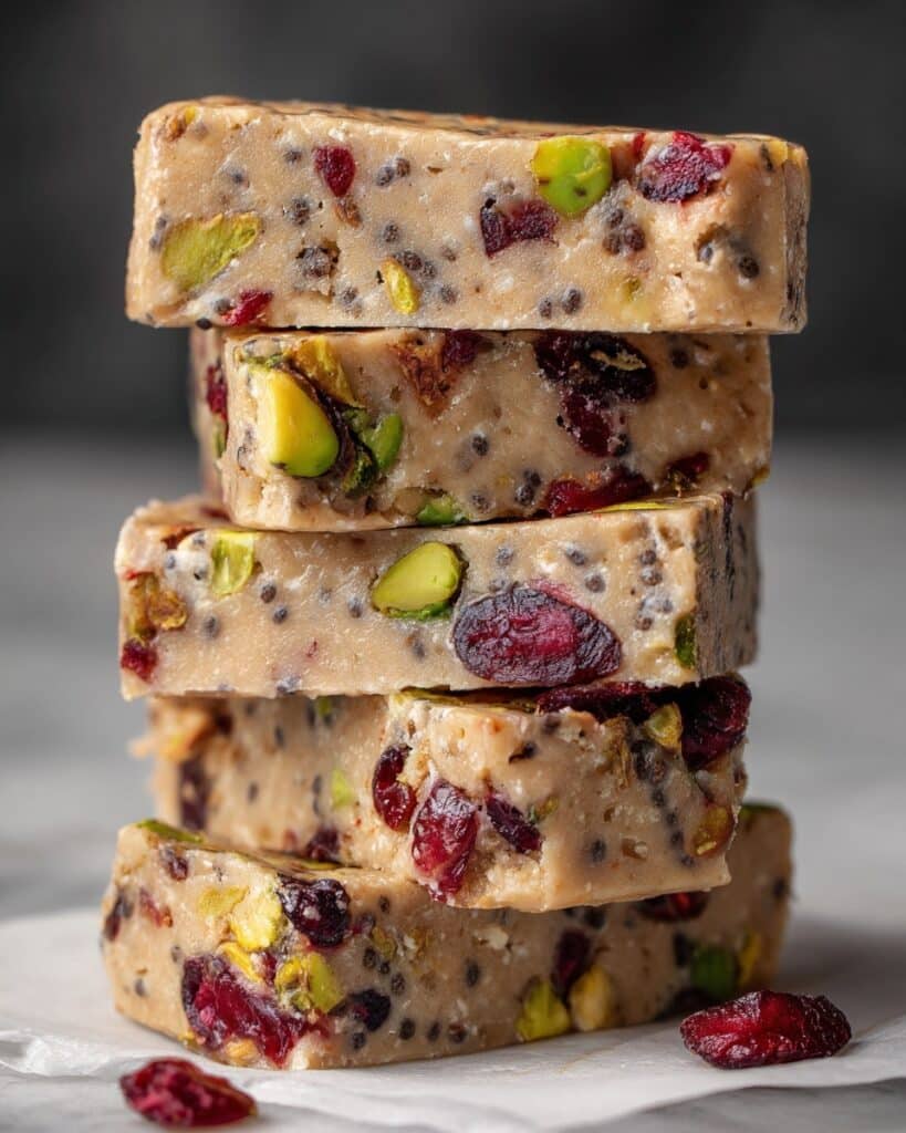 Pistachio Cranberry Chia Bars Recipe