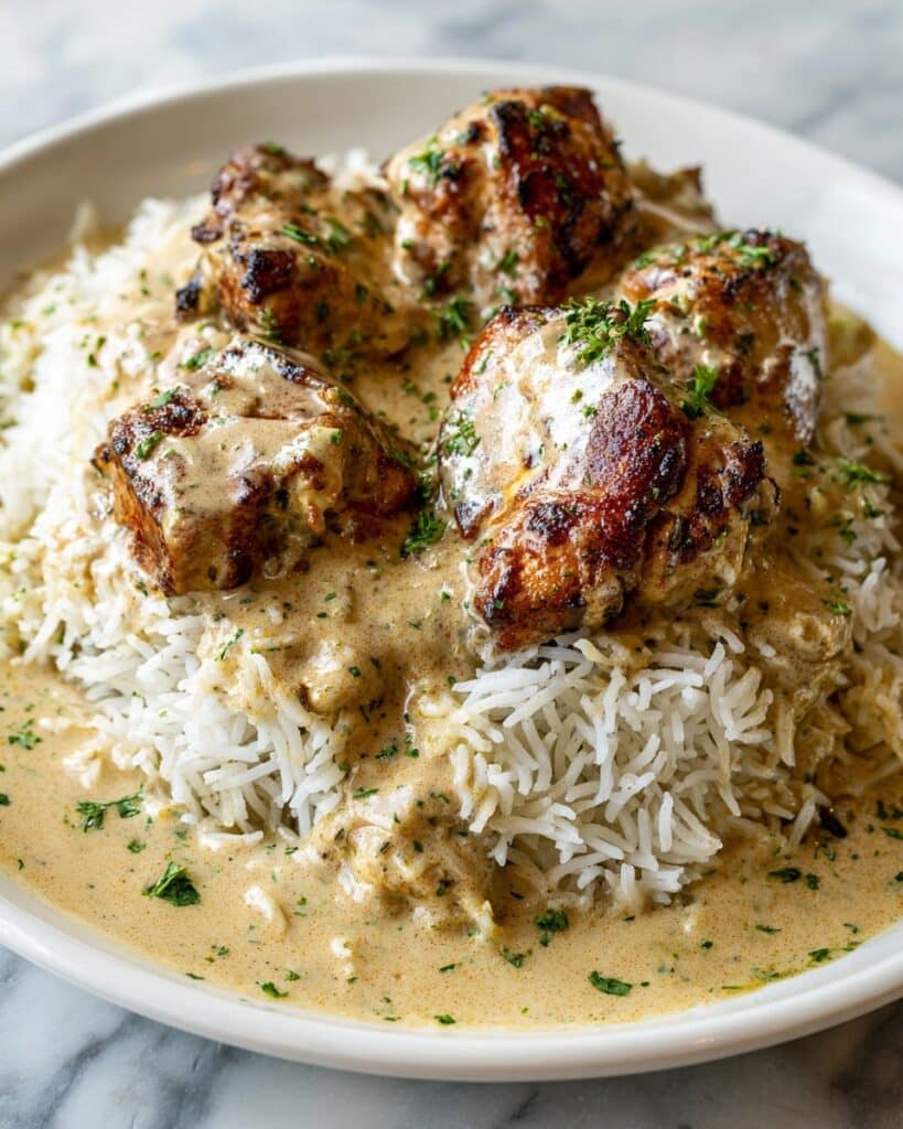 Smothered Chicken and Rice Recipe
