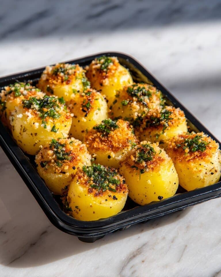 Crispy Garlic Parmesan Crusted Potatoes Recipe