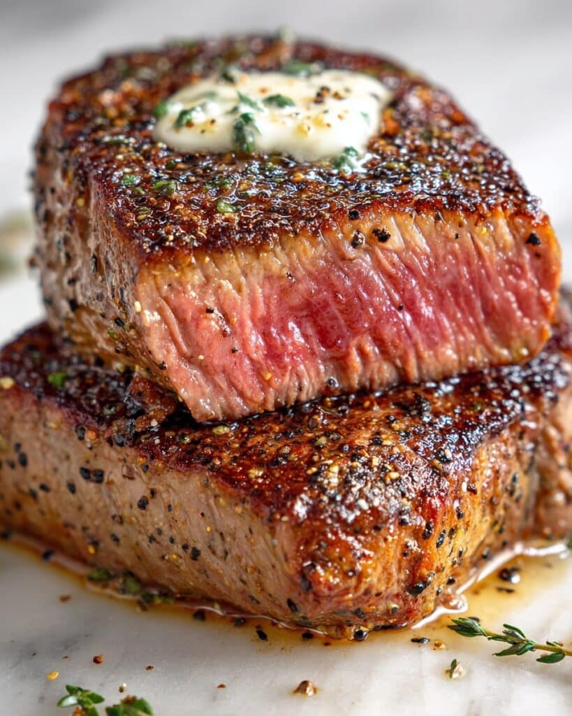 Pan Seared Steak with Herb Butter Recipe