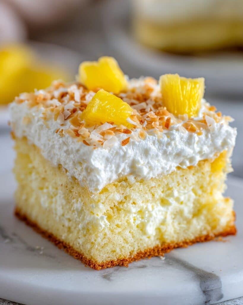 Hawaiian Pineapple Coconut Poke Cake Recipe