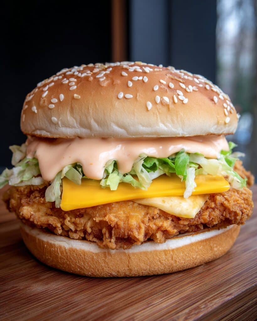 Spicy Crispy Chicken Burger Recipe