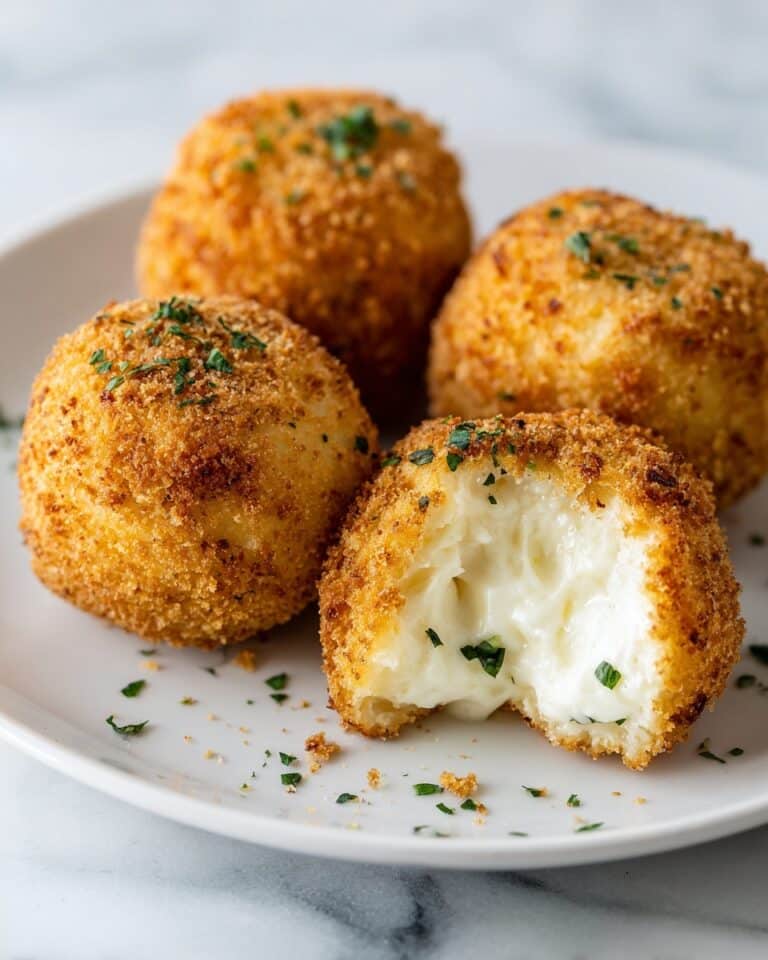 Cheesy Italian Arancini Balls Recipe