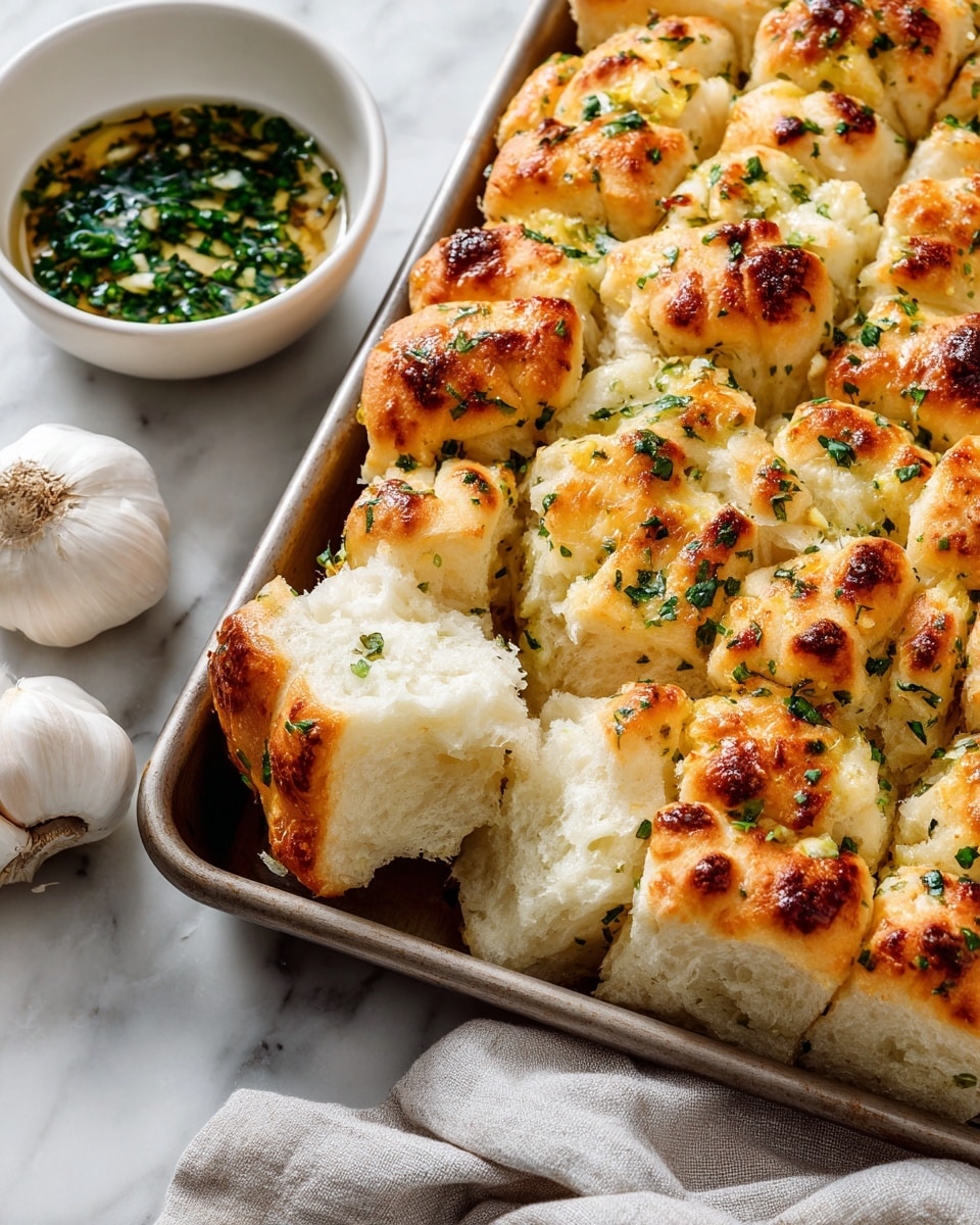 Pull Apart Garlic Bread Recipe - Recipe Image