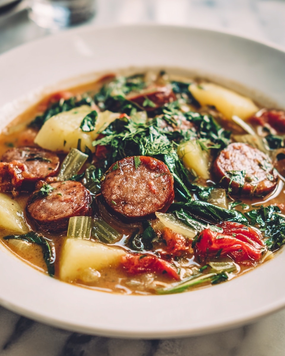 Sausage and Kale Navy Bean Soup Recipe - Recipe Image