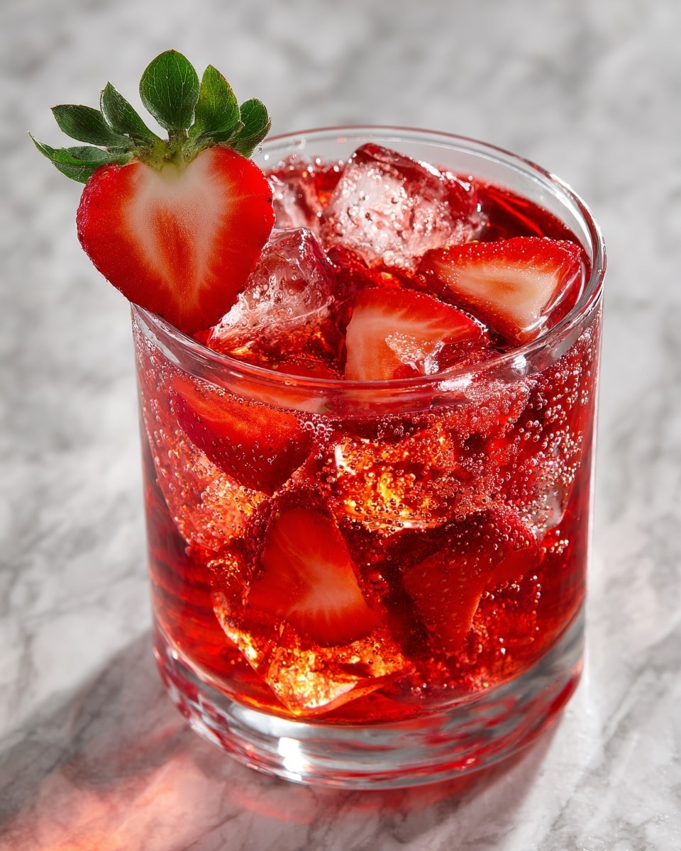 Strawberry Sprite Refreshing Drink Recipe - Recipe Image