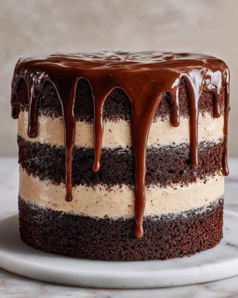 Chocolate Fudge Cake with Salted Caramel Buttercream Recipe