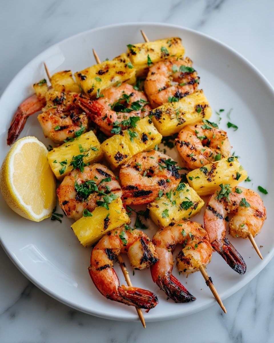Grilled Shrimp Pineapple Skewers Recipe - Recipe Image