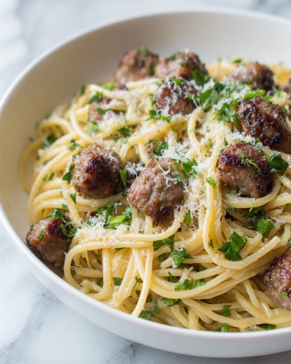 Sticky Honey Garlic Sausage Pasta Skillet Recipe