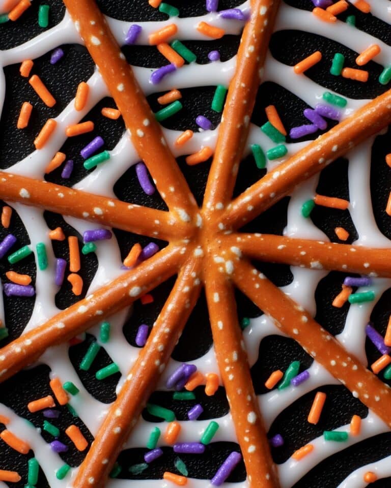 Spider Web Pretzels for a Spooky Treat Recipe