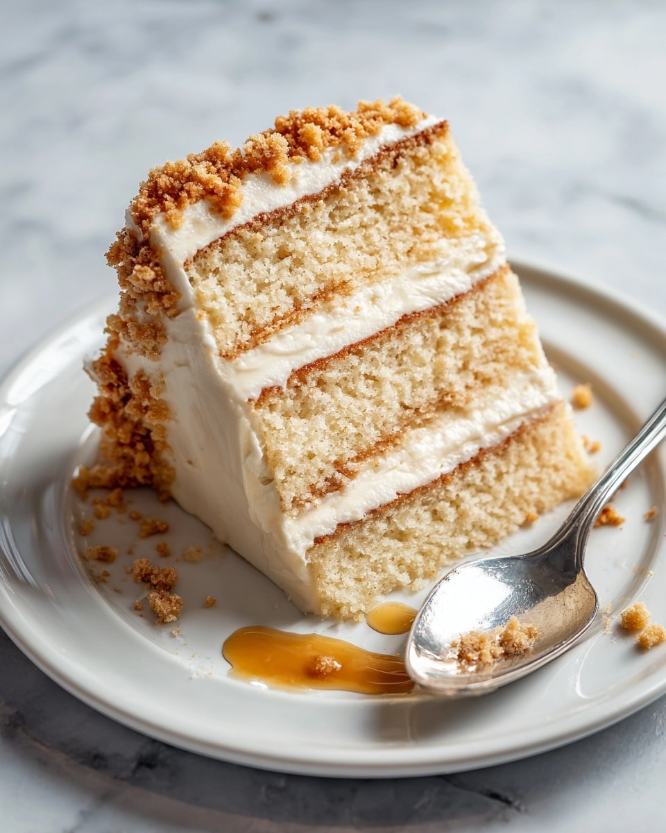 Layered Cornbread Cake with Whipped Honey Butter Frosting Recipe - Recipe Image
