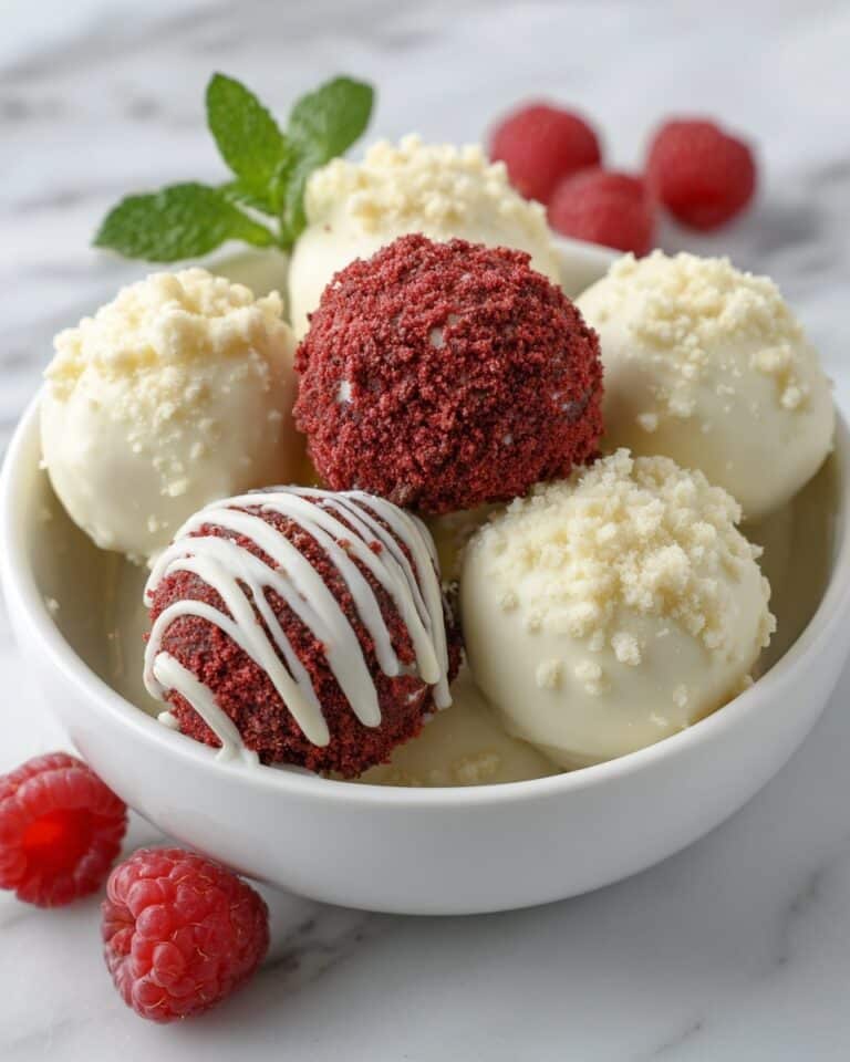 White Chocolate Raspberry Cheesecake Balls Recipe