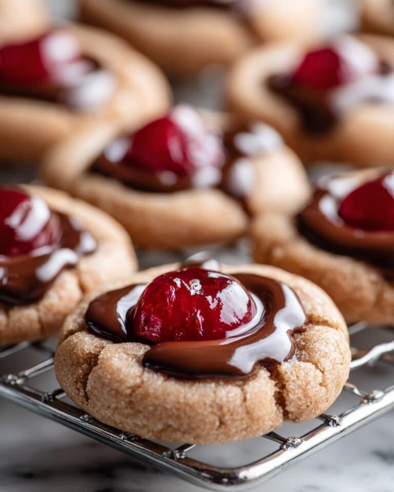 Chocolate Cherry Blossom Cookies Recipe