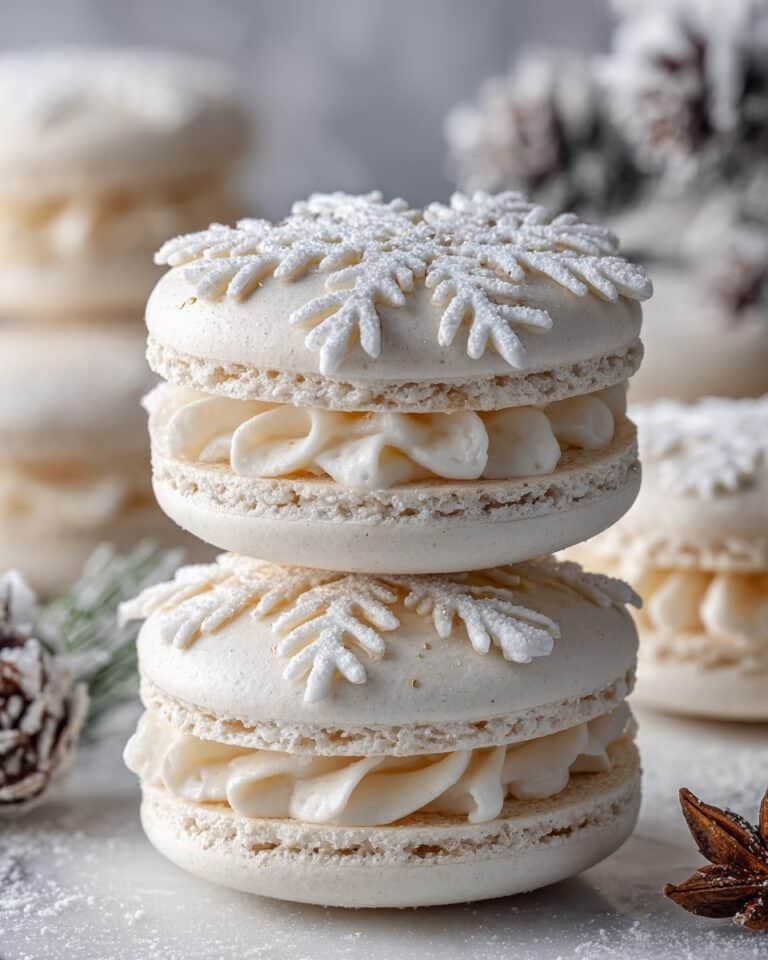 Snowflake Macarons Recipe