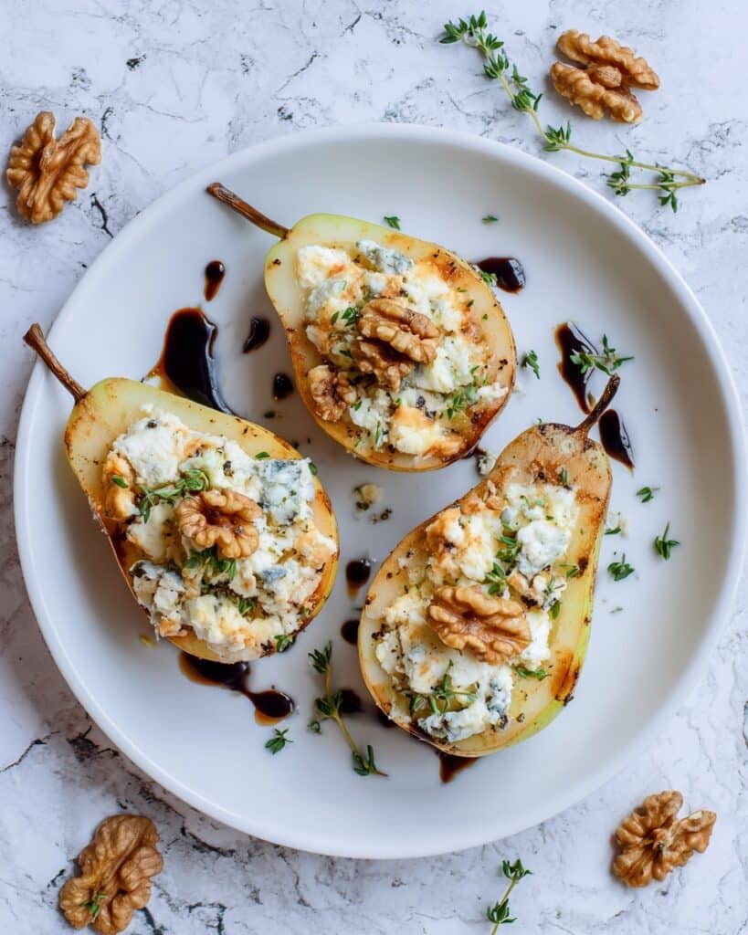 Elegant Blue Cheese Stuffed Pears Recipe