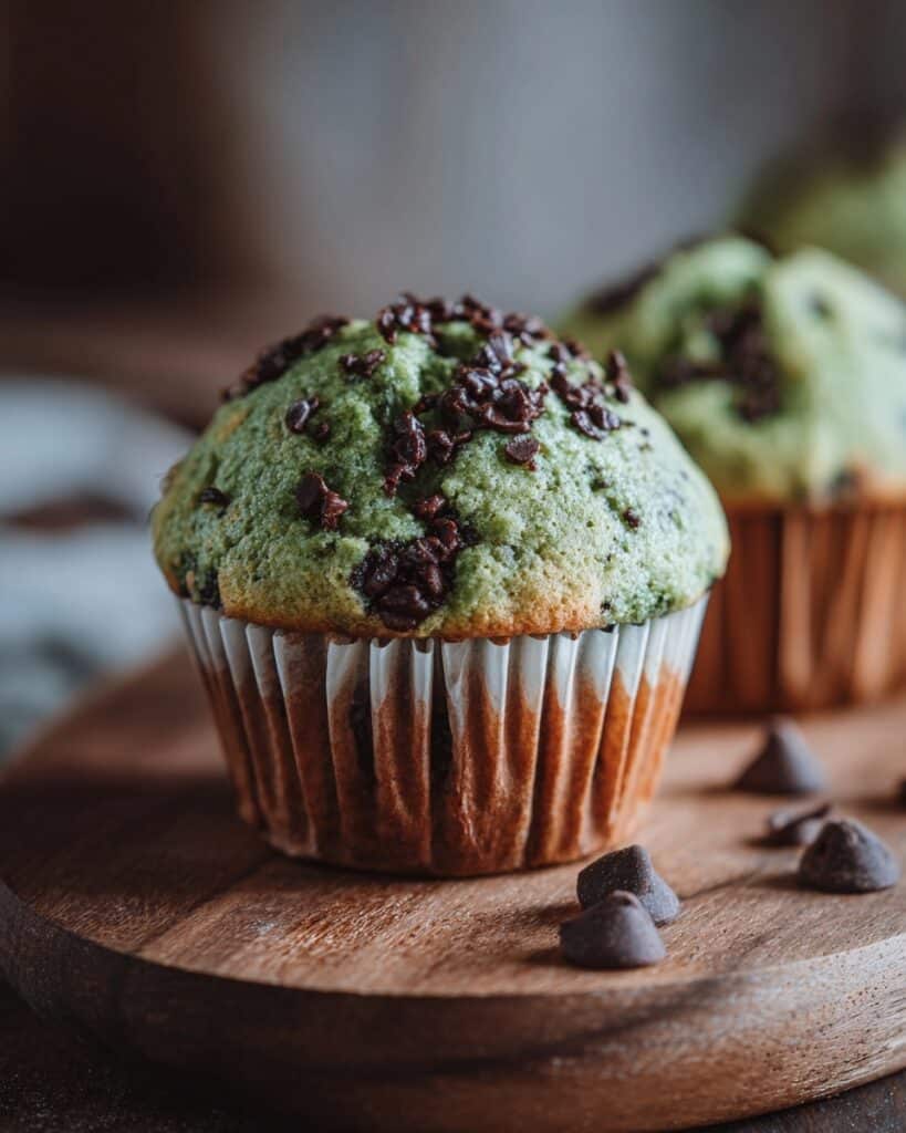 St. Patrick’s Day Healthy Spinach Chocolate Chip Muffins Recipe