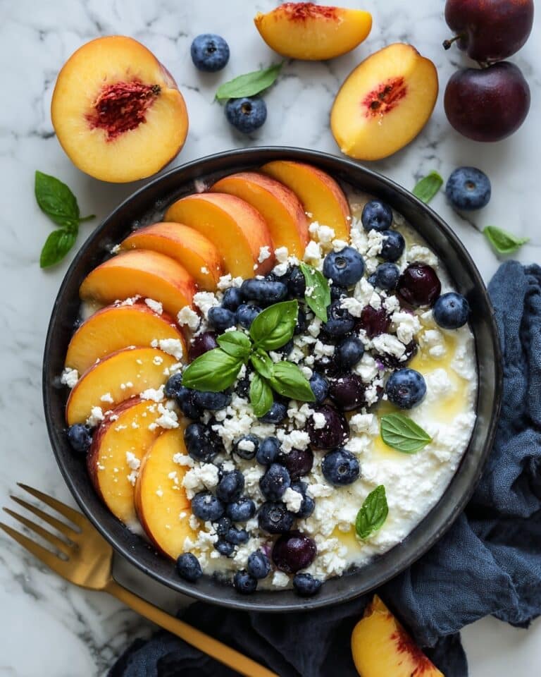 Blueberry Peach Feta Salad Recipe