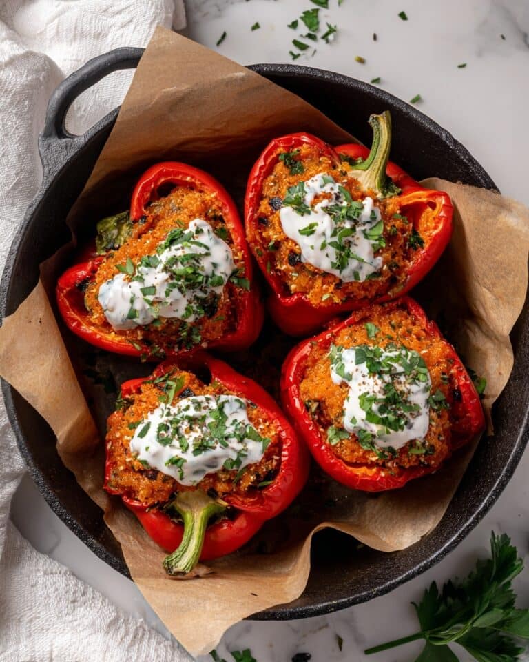 Buffalo Chicken Stuffed Peppers Recipe