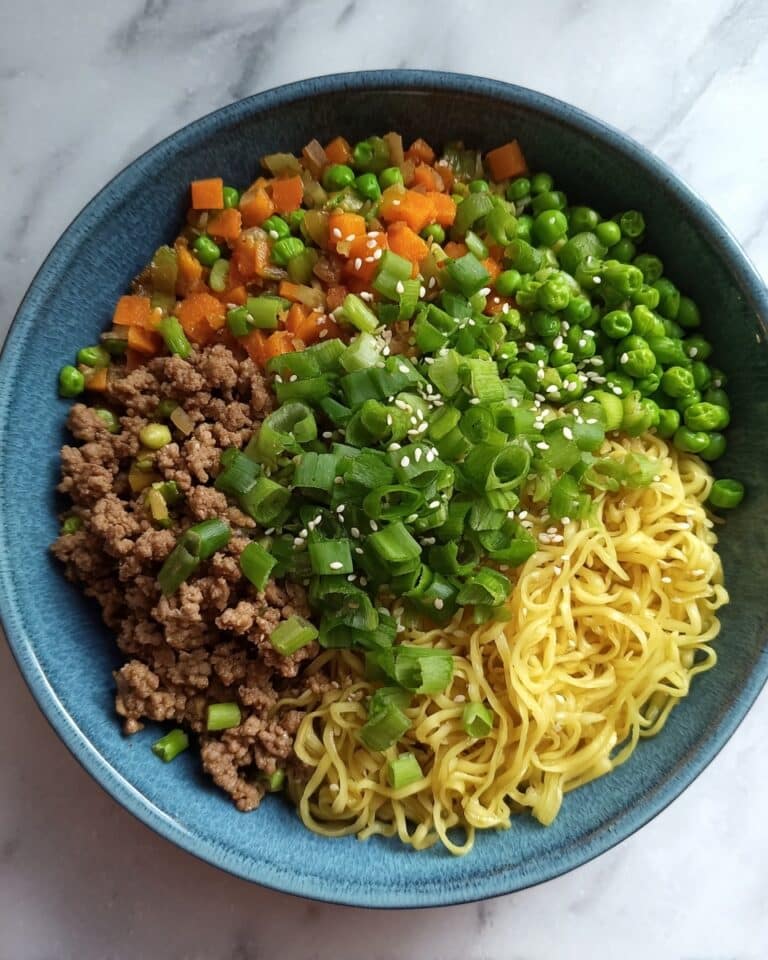 Mongolian Ground Beef Noodles Recipe