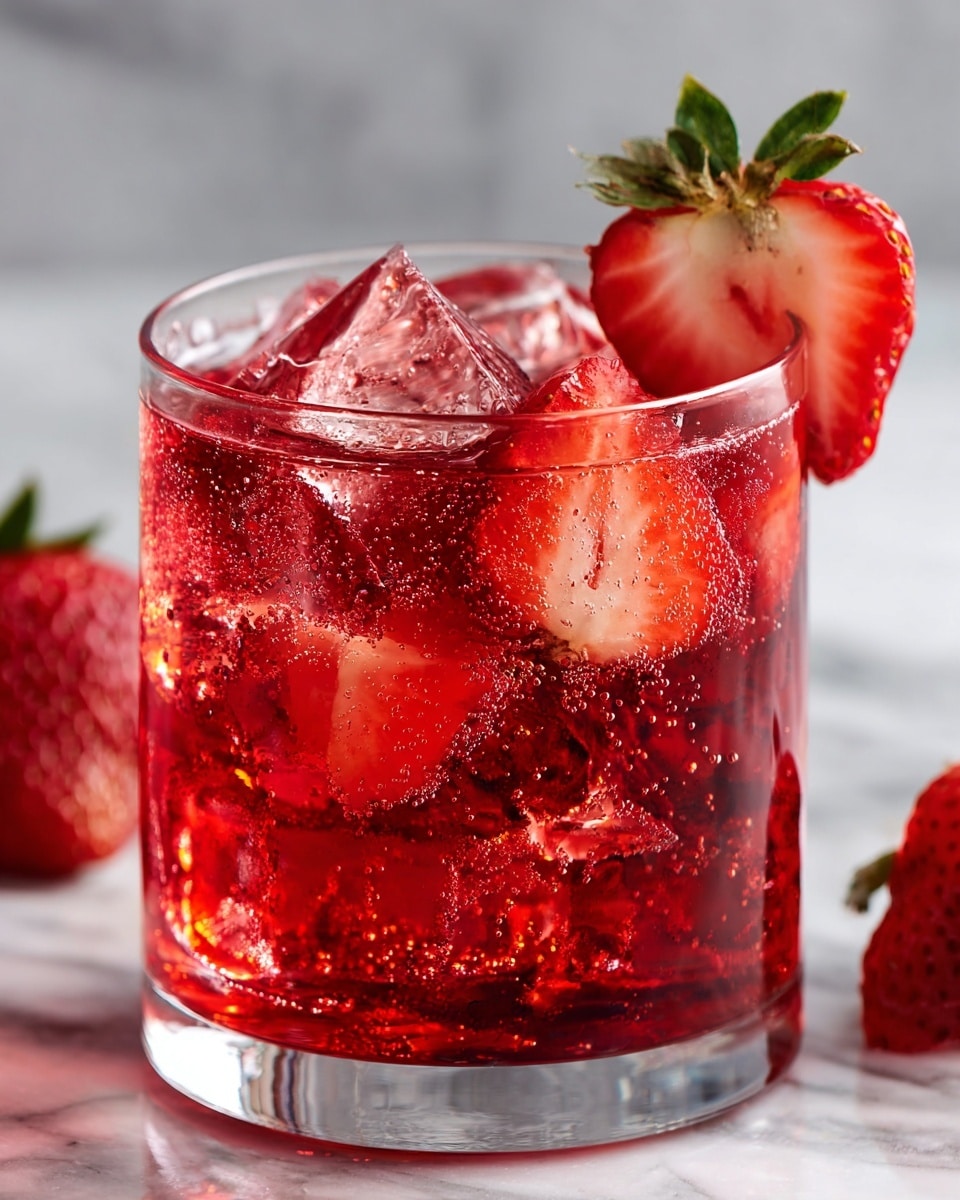 Strawberry Sprite Refreshing Drink Recipe - Recipe Image