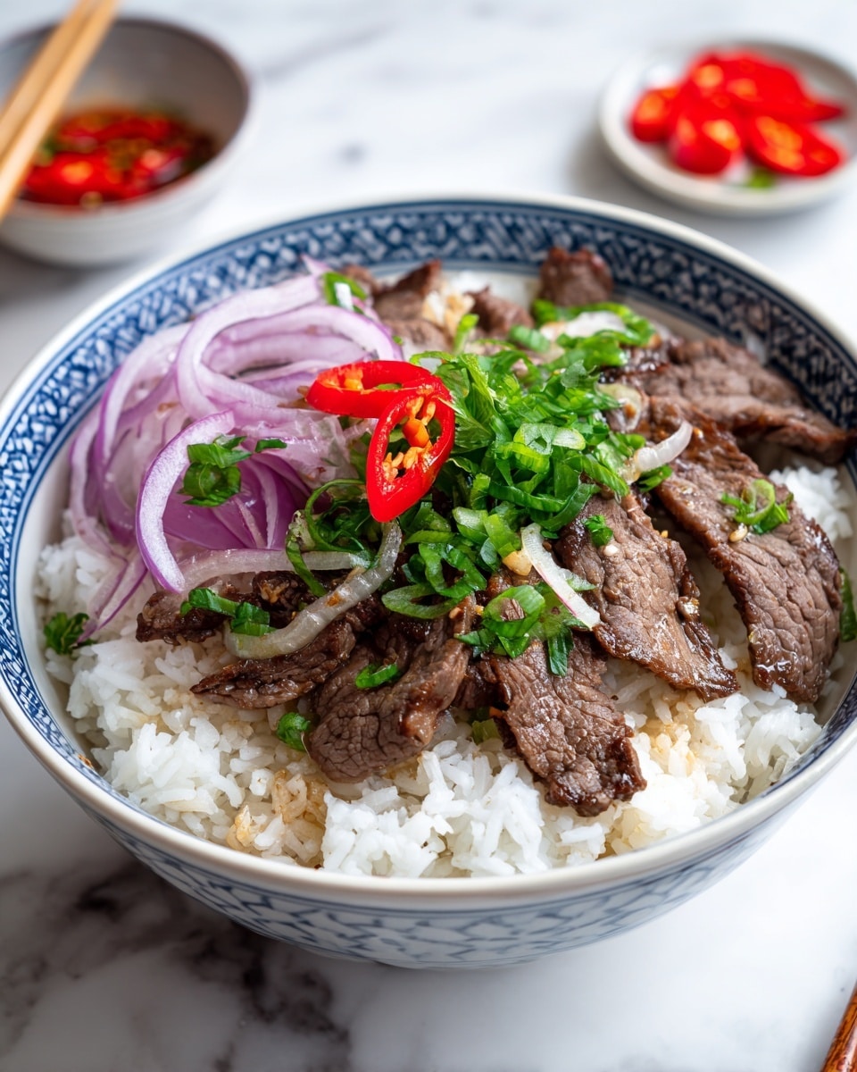 Gyudon (Japanese Beef Rice Bowl) Recipe - Recipe Image
