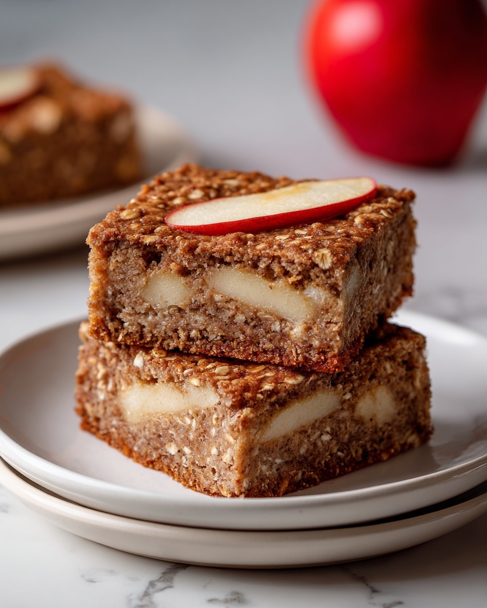 Healthy Breakfast Oatmeal Apple Cake Recipe - Recipe Image