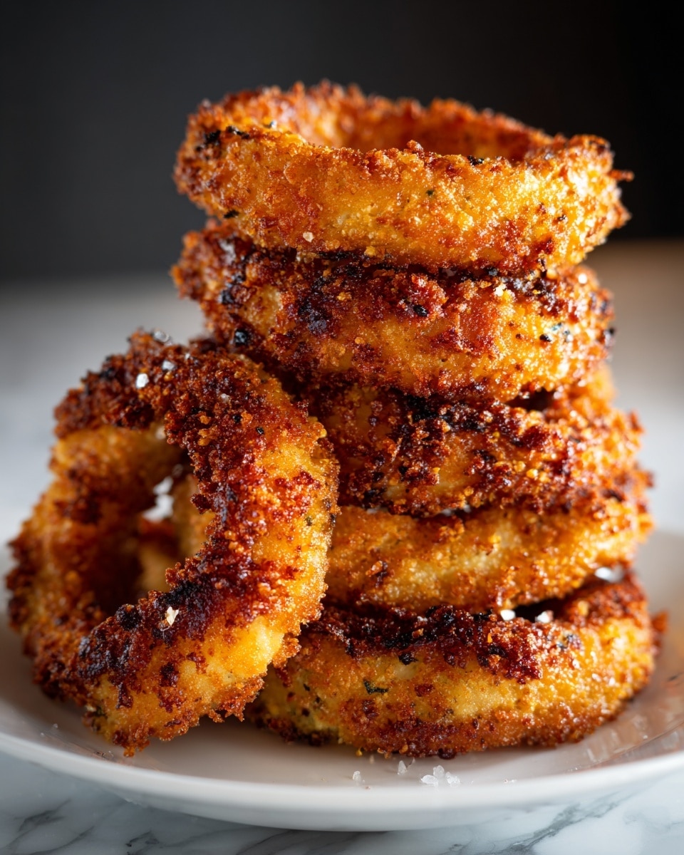 Mighty and Crispy Fried Onion Rings Recipe - Recipe Image