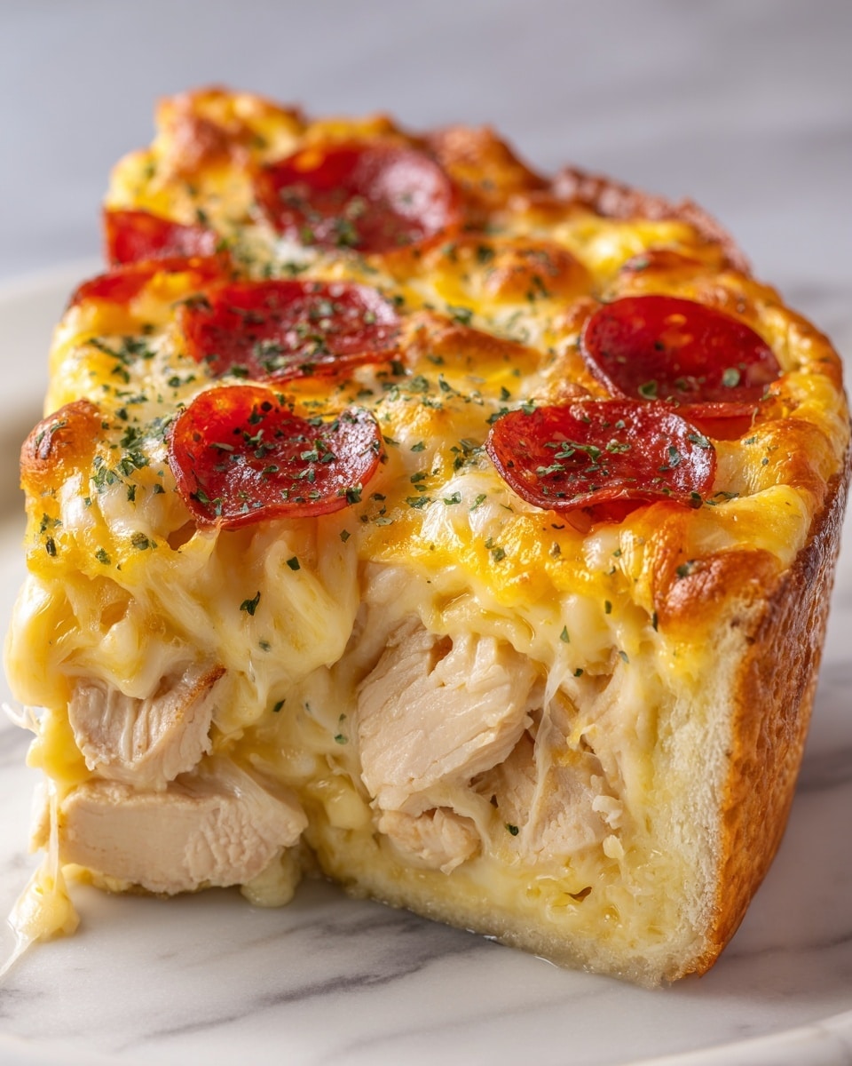 Cheesy Salami Chicken Hashbrown Omelette Recipe - Recipe Image