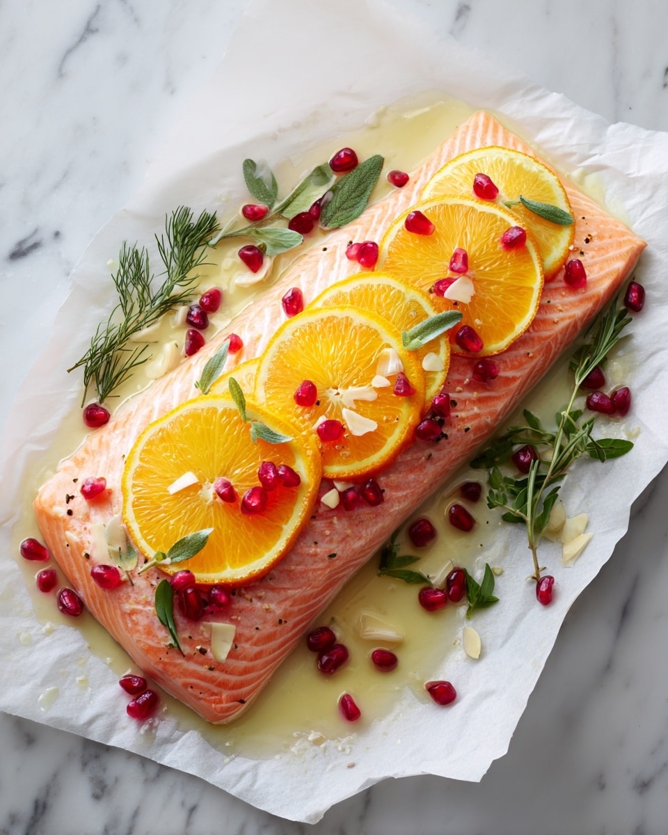 Christmas Baked Salmon Recipe - Recipe Image