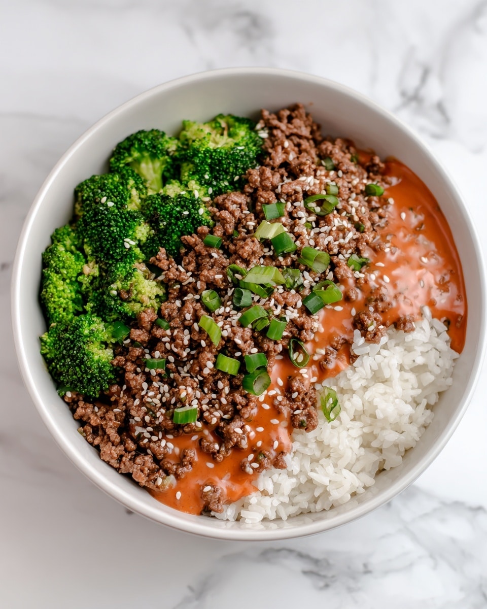 Teriyaki Ground Beef & Broccoli Bowl Recipe - Recipe Image